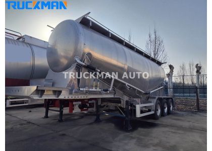3 Axle 40 CBM Bulk Powder Tanker Trailer For Zambia