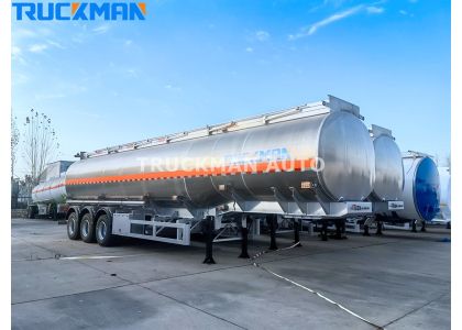 3 Axle 45000 Liters Aluminum Alloy Oil Tank Trailer For Guinea