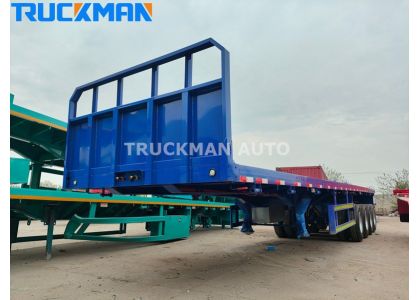 Brand New 4 Axles 60 Tons Flatbed Trailer To Liberia
