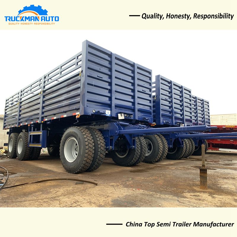 Draw Bar Side Wall Full Trailer For Ethiopia