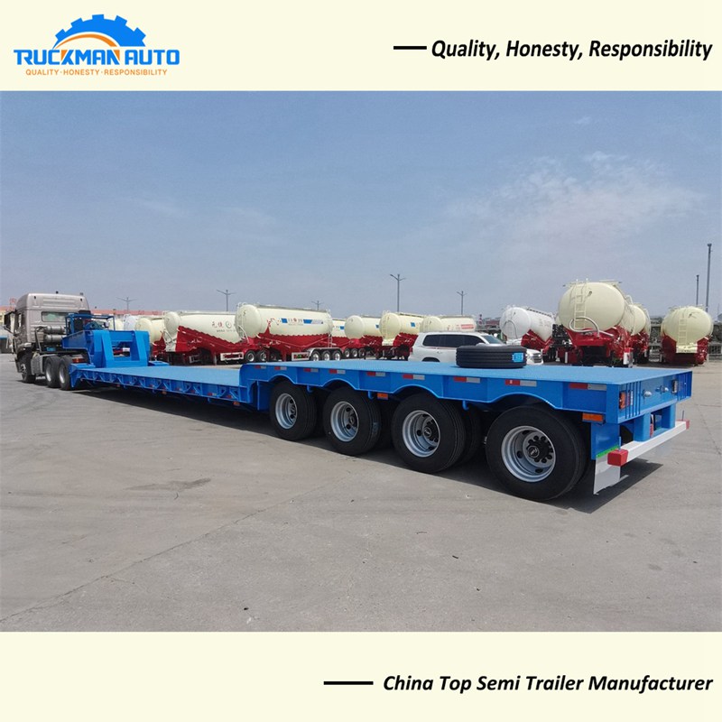 Gooseneck Removable 4 Axle 100 Ton Lowbed Trailer