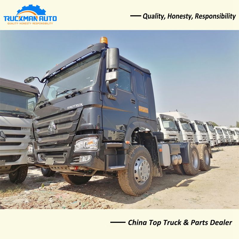 10 Tire SINOTRUCK HOWO 371HP Tractor Head For Nigeria