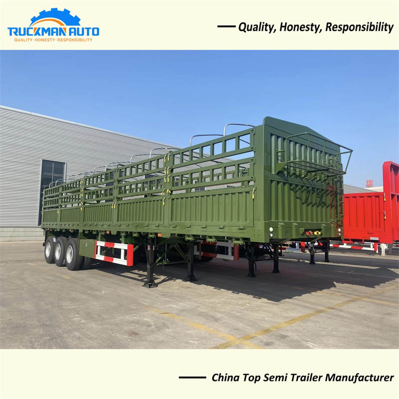60 Tons 3 Axles Fence Semi Trailer