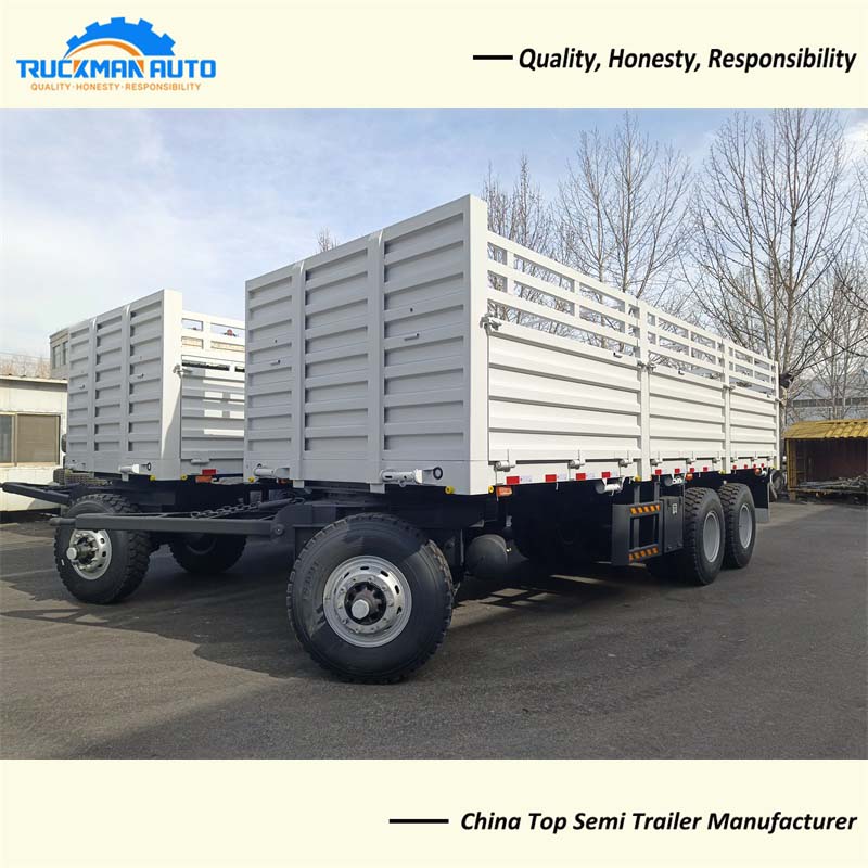 3 Axles 60 Tons Full Trailer Truck For Ethiopia