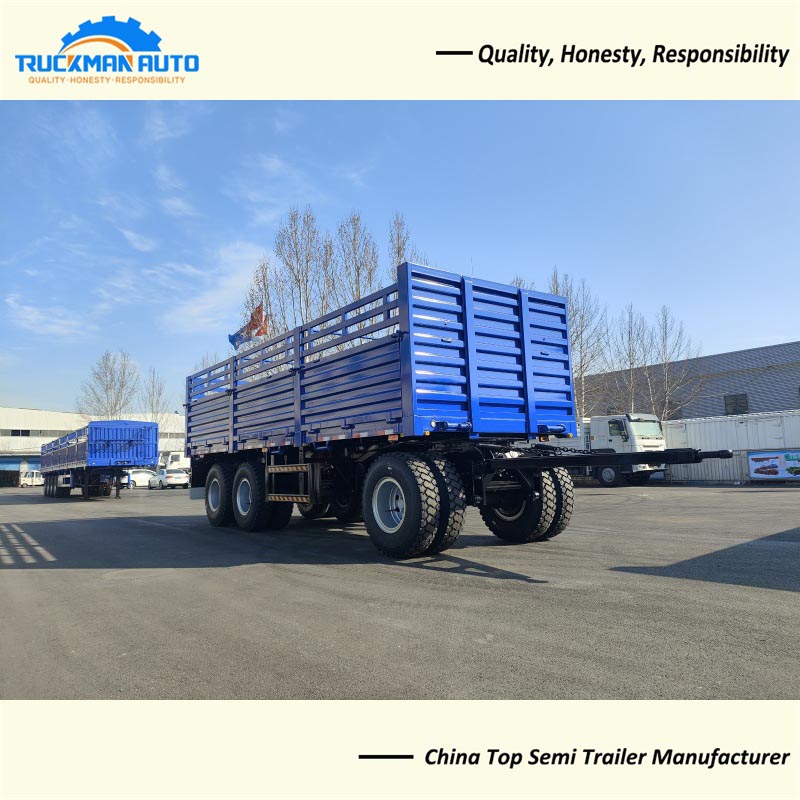 3 Axles 80 Tons Full Trailer Truck For Ethiopia