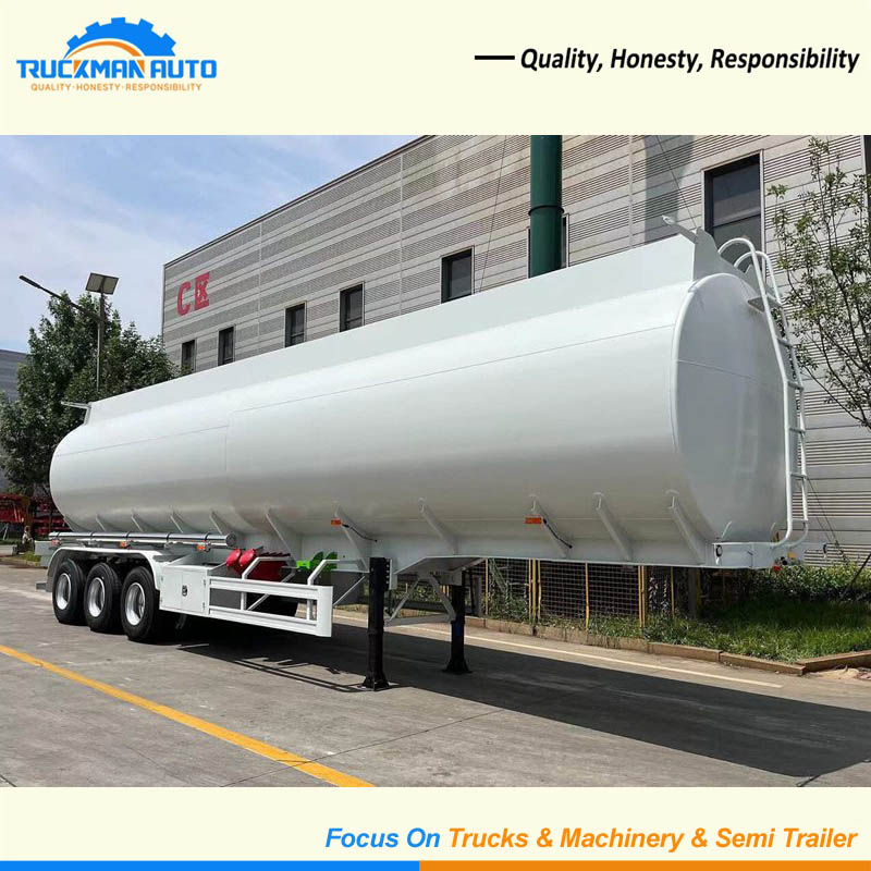 Durable 3 Axle 40 CBM Fuel Tanker Trailer For Oil Transportation