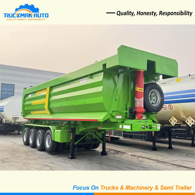New Factory Price 4 Axles 60 Tons Dump Semi Trailer For Mali