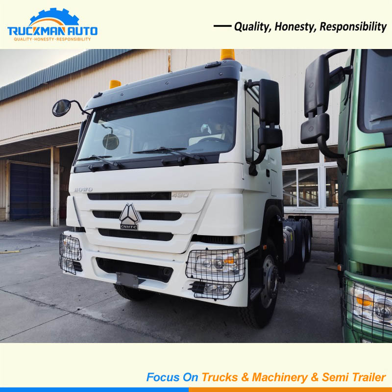 HOWO 6X4 430HP Trailer Tractor With 13R22.5 Tubeless Tire For Ghana