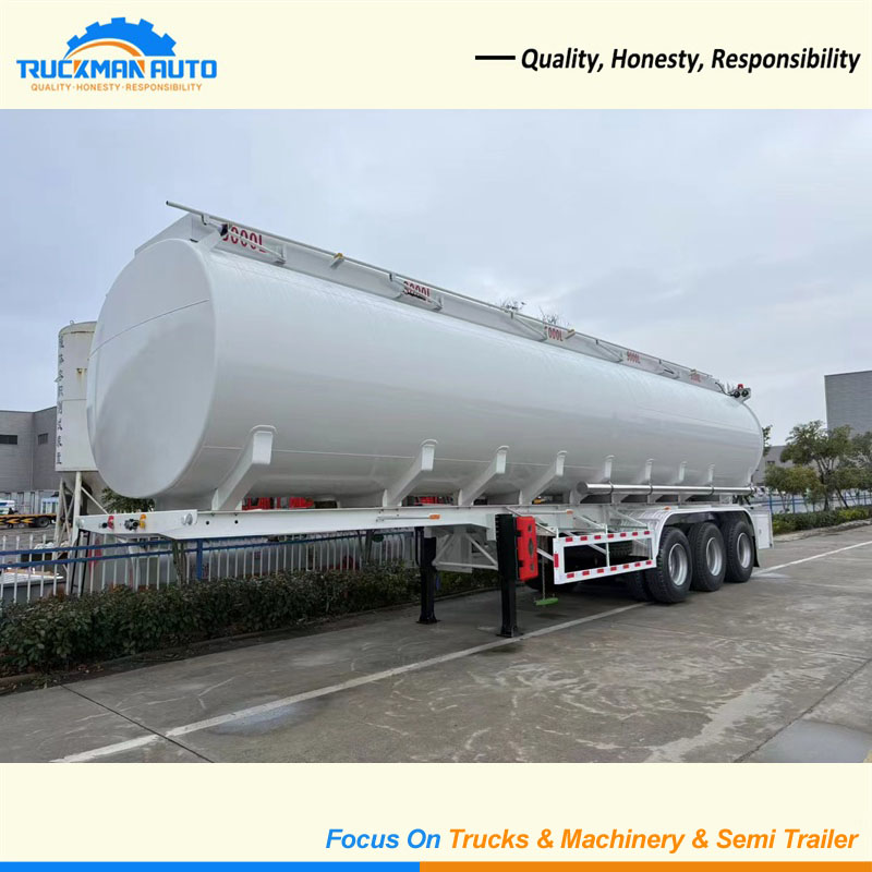 3 Axles 45000 Liters Fuel Tanker Trailer To Burkina Faso