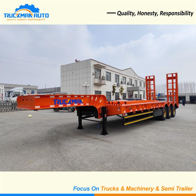 Brand New 3 Axles 80 Tons Low Bed Trailer For Mali