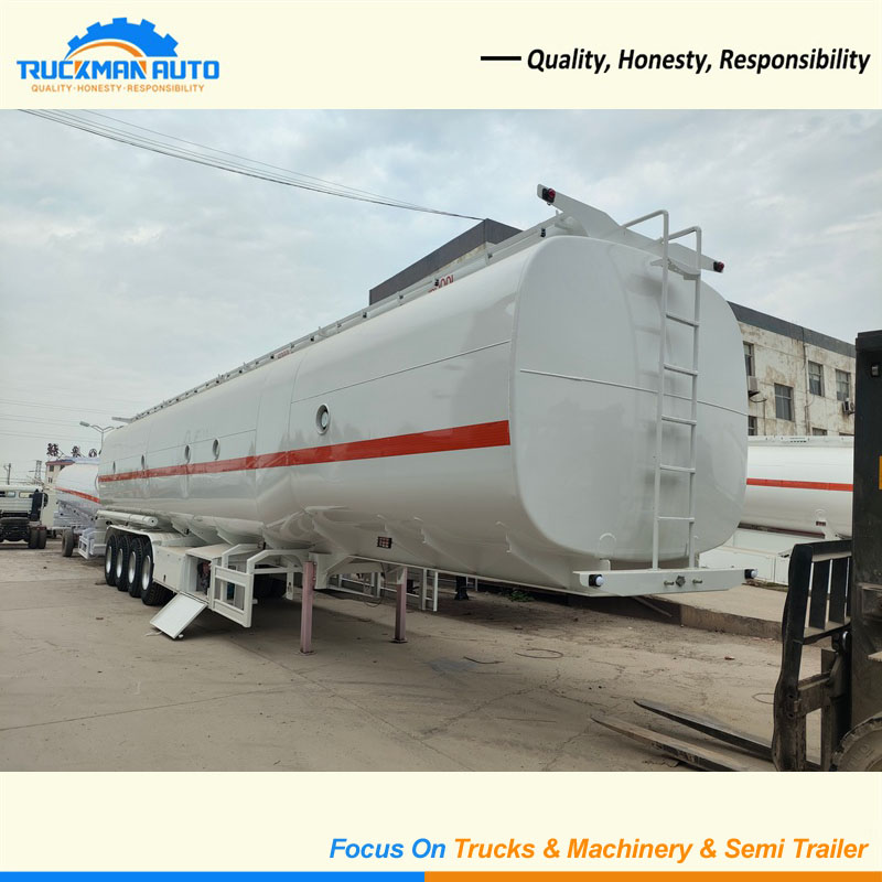 4 Axles 56000 Liters Fuel Tanker Trailer To Ghana