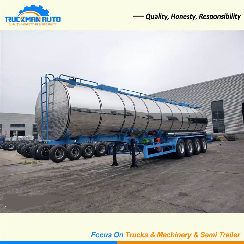 Brand NEW 4 Axles 40000L Asphalt Tank Trailer For Angola 