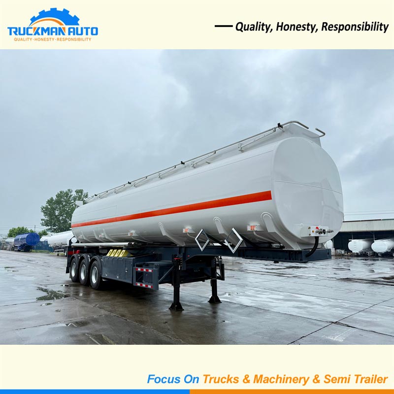 Premium 3 Axle 45 CBM Fuel Tanker Semi Trailer For Guinea