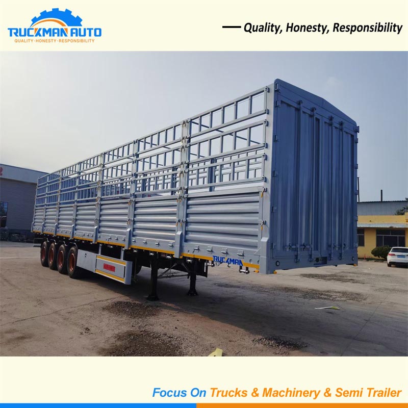 Brand New 4 Axles 80 Tons Fence Semi Trailer For Mali