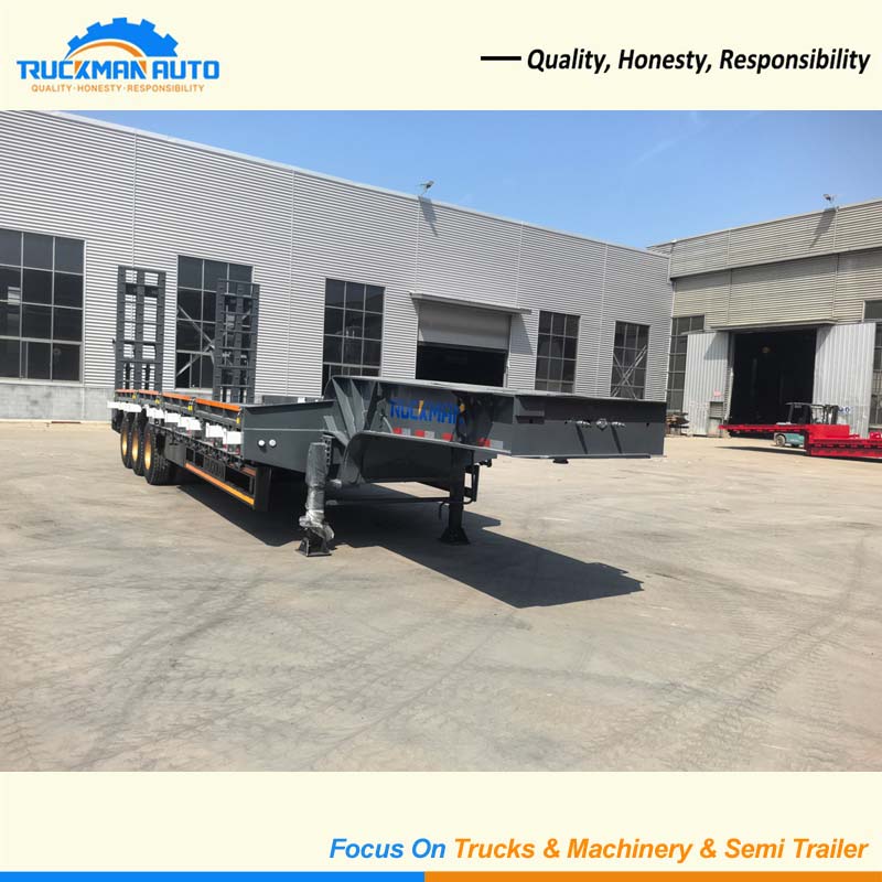 TRUCKMAN 3 Axles 80 Tons Low Bed Semi Trailer For DRC