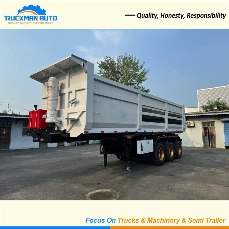 3 Axles 80 Tons Dump Trailer For Bauxite Transport In Guinea